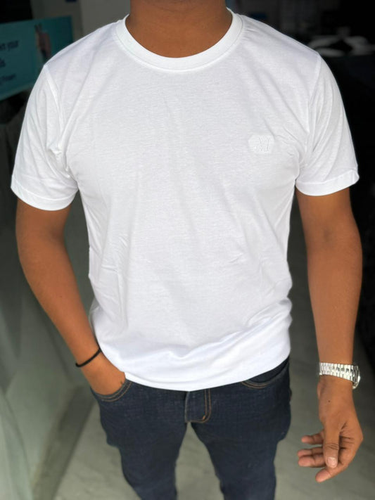 BRANDED BASIC PLAIN HALF SLEEVE T-SHIRT