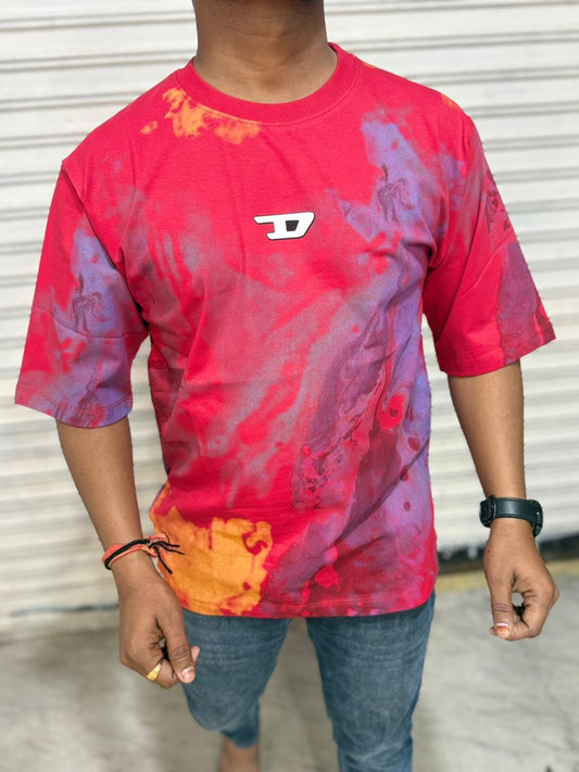 Branded Down Shoulder T-Shirt