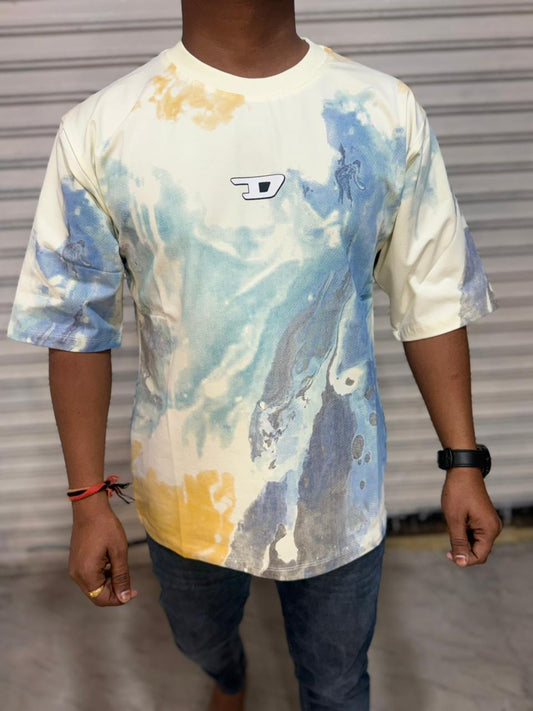 Branded Down Shoulder T-Shirt